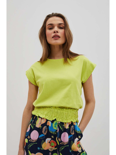 Moodo Glattes Neon-T-Shirt Moodo