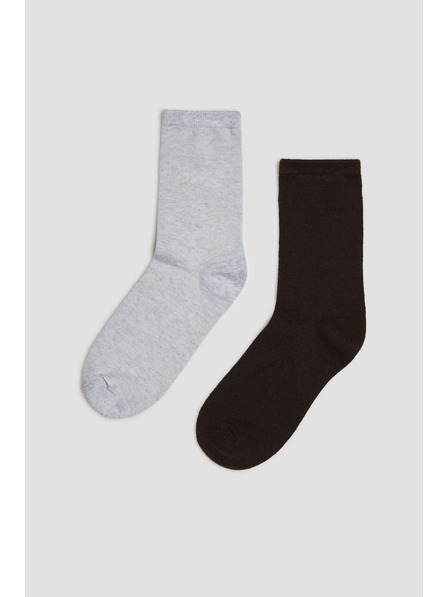 Moodo 2er-Pack glatte Socken Moodo