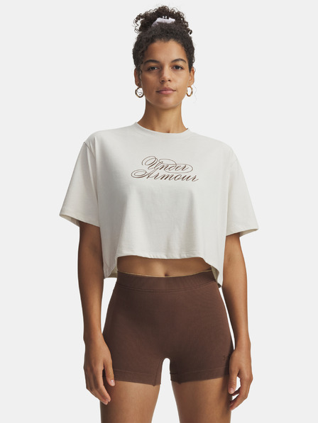 Under Armour Damen-T-Shirt Under Armour UA W SCRIPTHEART CROP SS