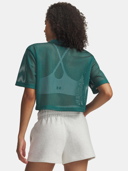 Under Armour Damen-T-Shirt Under Armour UA Football Mesh Crop Tee