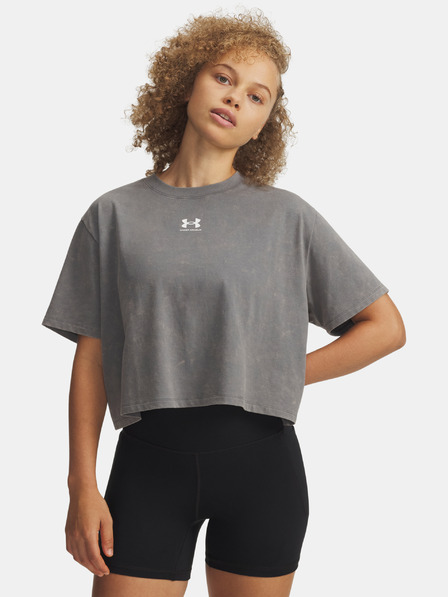 Under Armour Damen-T-Shirt Under Armour UA Rival Boxy Tee Wash