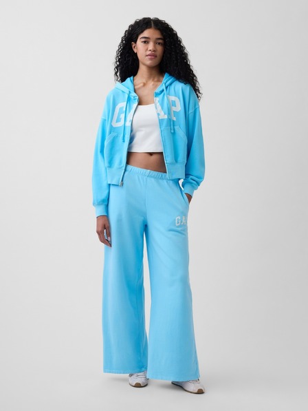 GAP Jogginghose mit Logo wide-leg GAP