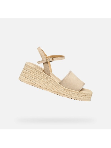 Geox Beige Damen-Sandalen Geox Alemeria