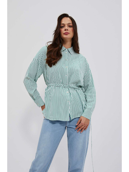 Moodo Gestreiftes Damenhemd Moodo