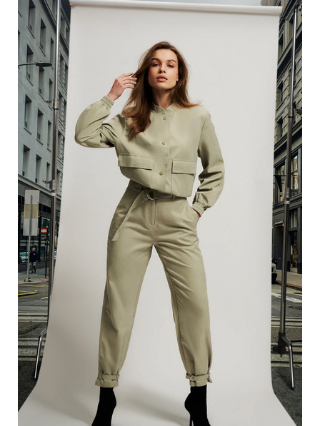 Moodo Hellgrüne Damenhosen Moodo