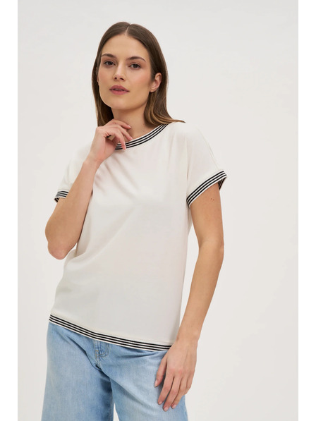 Moodo Damen T-Shirt Weiß Moodo