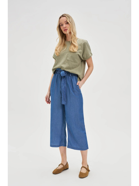 Moodo Blaue lockere Damenhose Moodo