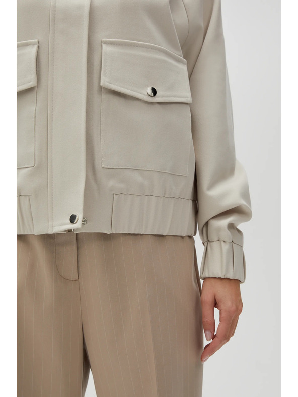 Moodo Hellbeige Damenjacke