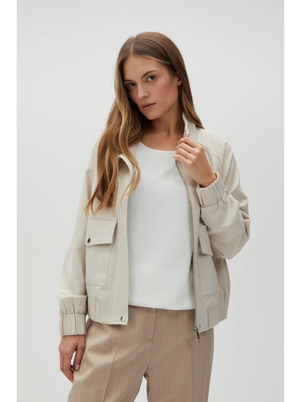 Moodo Hellbeige Damenjacke