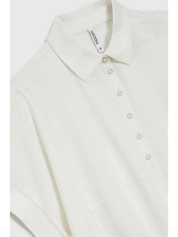 Moodo Weiße Damenbluse