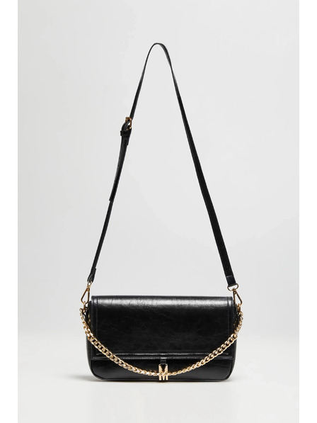 Moodo Elegante schwarze Tasche mit Kette Moodo