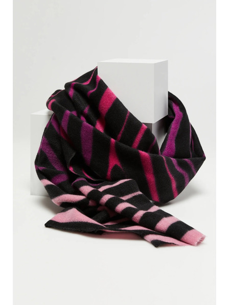 Moodo Rosa Schal mit Tiermuster Moodo