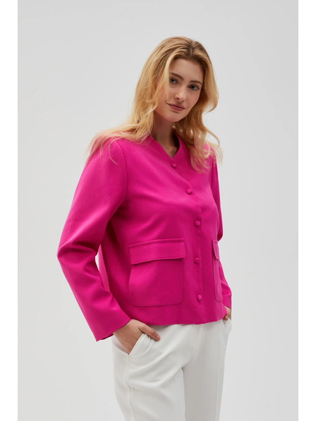 Moodo Knopfjacke fuchsia Moodo