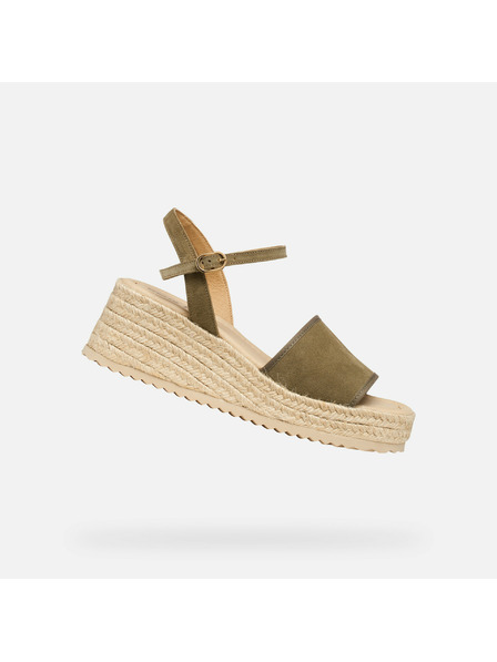 Geox Khaki Damensandalen Geox Alemeria