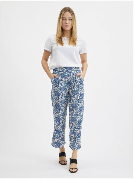 Orsay Blaue gemusterte Damen-Culottes ORSAY