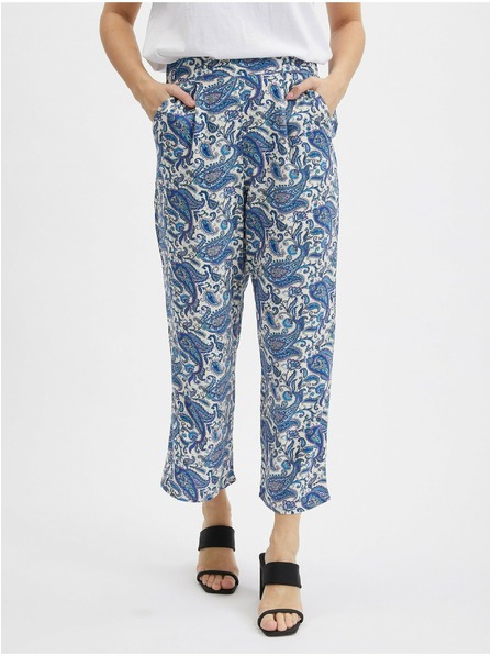 Orsay Blaue gemusterte Damen-Culottes ORSAY