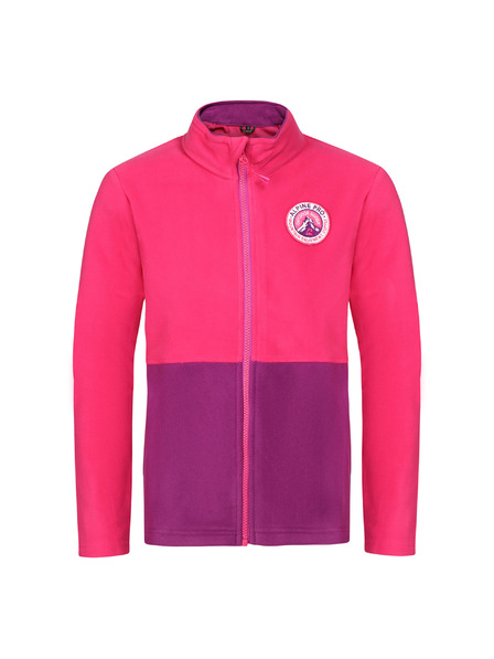 ALPINE PRO Lila und rosa Kinder-Fleece-Sweatshirt ALPINE PRO SIUSO