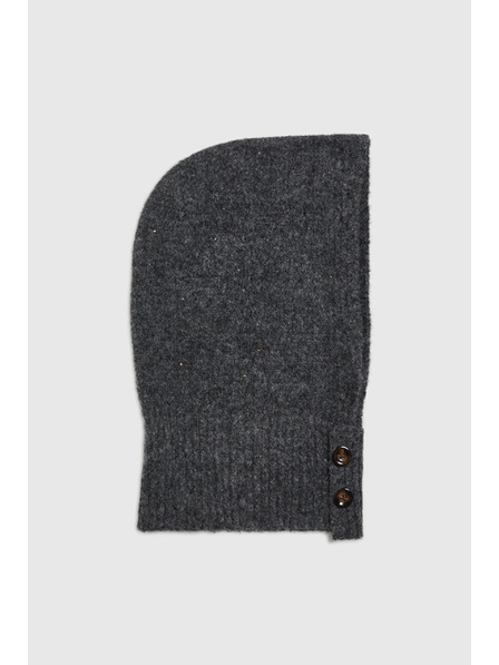 Moodo Gestrickter Kragen grau Moodo