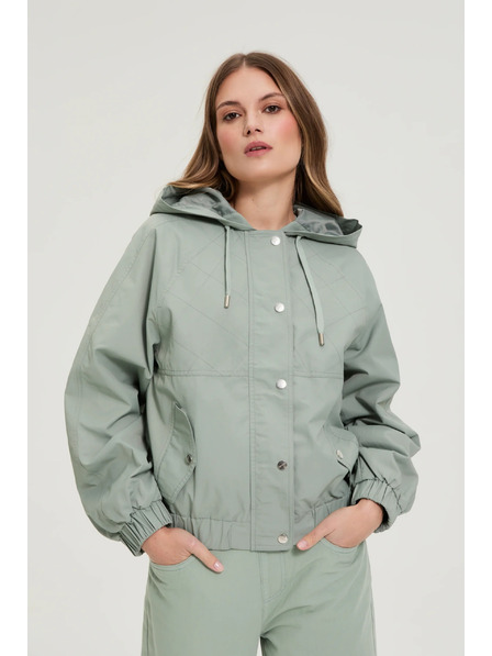 Moodo Kurze Jacke olivgrün Moodo