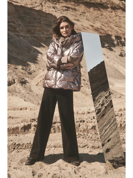 Moodo Metallische gesteppte Jacke Moodo