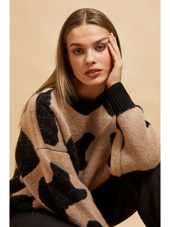 Moodo Gemusterter Pullover Moodo