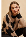 Moodo Gemusterter Pullover Moodo