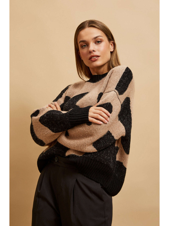 Moodo Gemusterter Pullover Moodo