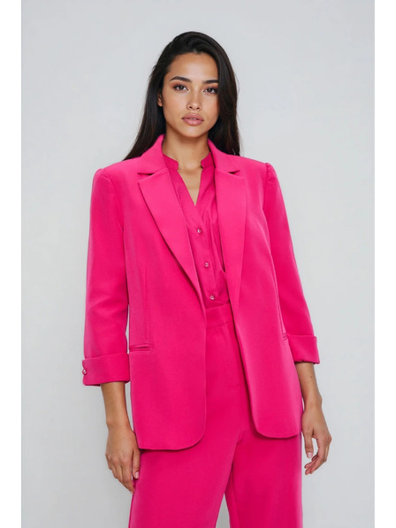 Moodo Blazer mit 3/4-Ärmeln violett Moodo