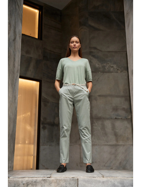 Moodo Baumwollhose olivgrün Moodo