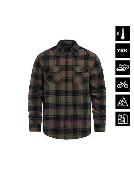 Horsefeathers Wasserabweisendes gepolstertes Hemd Dough - tarmac