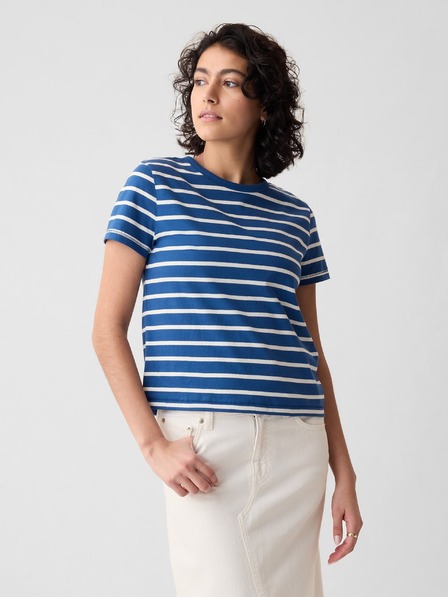 GAP Gestreiftes Crop T-Shirt GAP