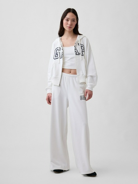 GAP Jogginghose mit Logo wide-leg GAP