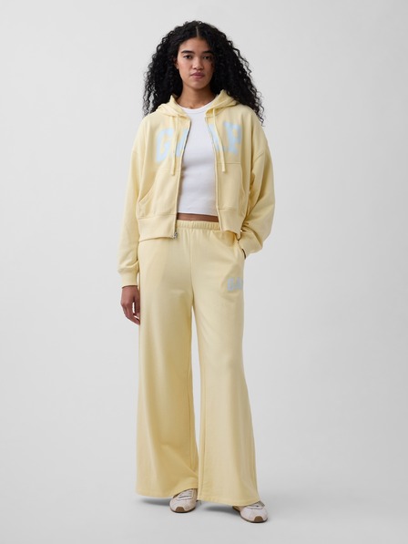 GAP Jogginghose mit Logo wide-leg GAP