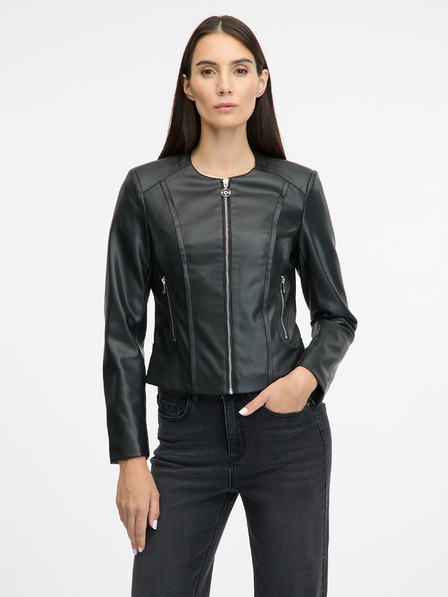 Orsay Schwarze Damen Lederjacke ORSAY