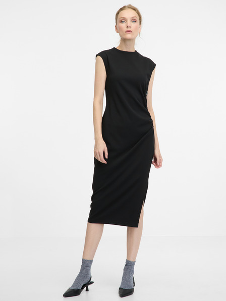Orsay Schwarzes Damen Midikleid ORSAY