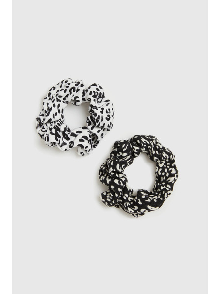 Moodo Set von zwei Haargummis mit Pantherdruck Moodo