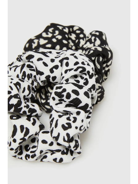 Moodo Set von zwei Haargummis mit Pantherdruck Moodo