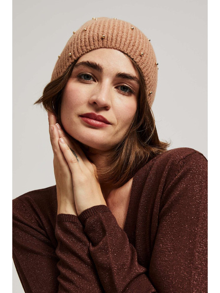 Moodo Strickbeanie mit Perlen Moodo