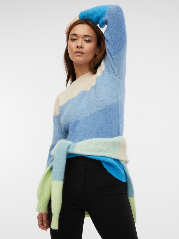 Orsay Blau gestreifter Damenpullover ORSAY