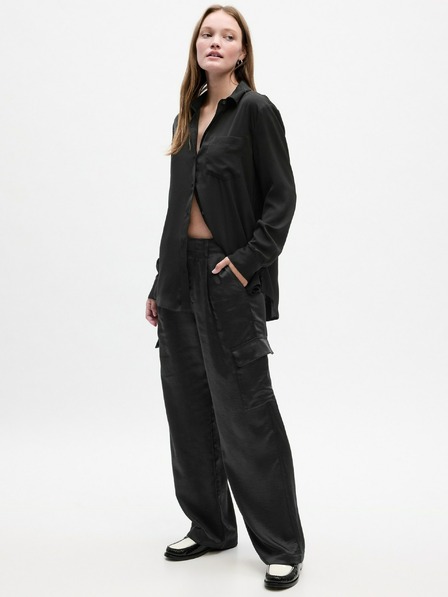 GAP Hose Satin plissiert Cargo GAP