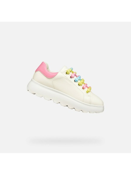 Geox Weiße Geox Puffypop Turnschuhe für Mädchen