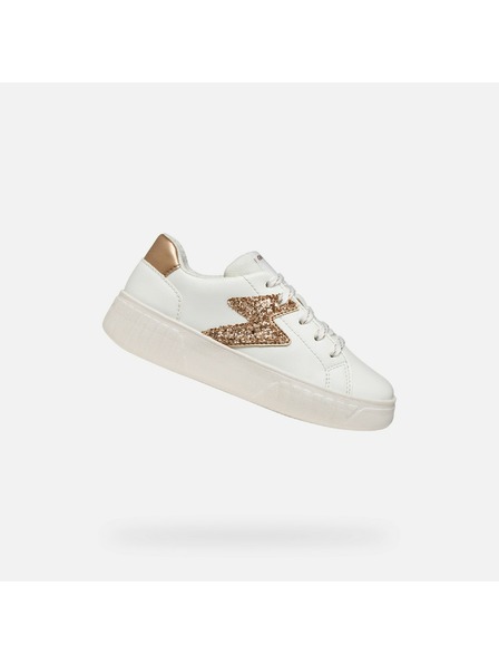 Geox Weiße Mädchen-Sneaker Geox Miroshi