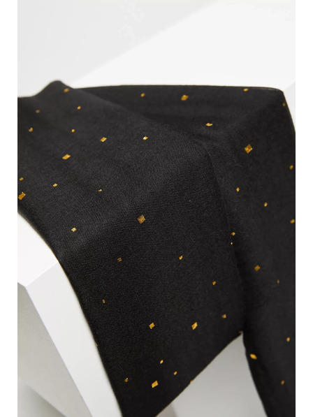 Moodo Schal mit goldenem Druck Schwarz Moodo