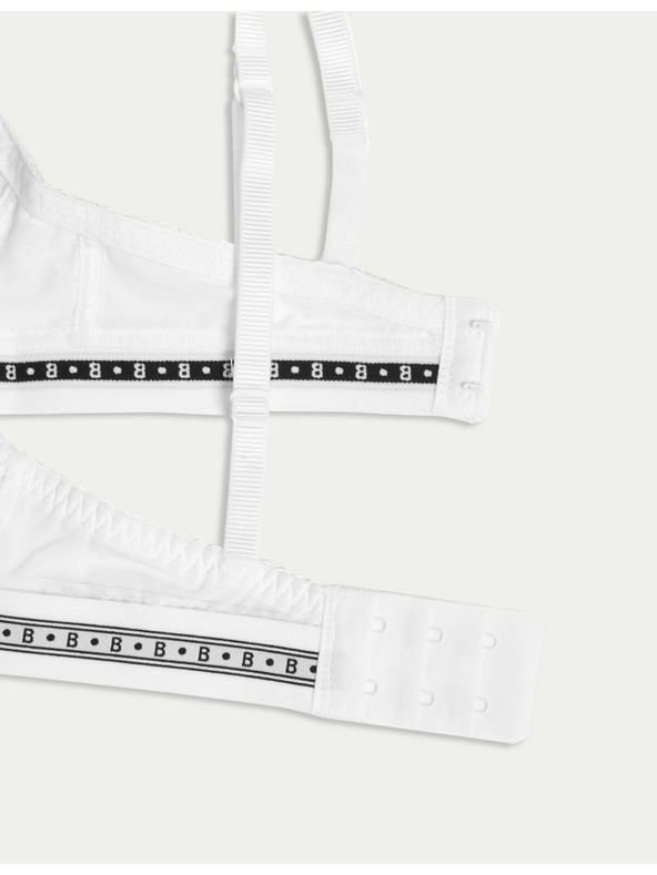 Marks & Spencer Dekoltée-BH Cleo mit Spitze, ohne Bügel Marks & Spencer Weiß