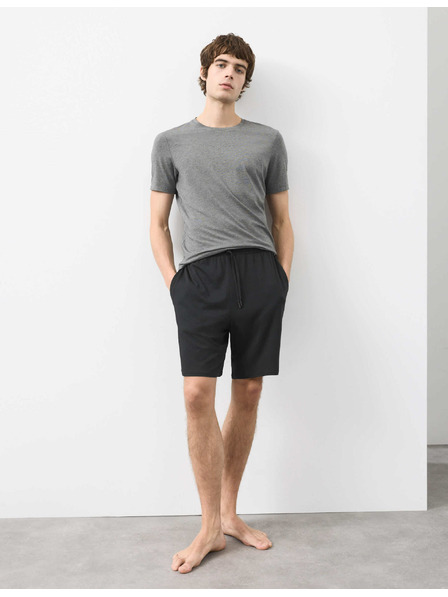 Marks & Spencer Schwarze Marks & Spencer Supima® Pyjama-Shorts für Herren