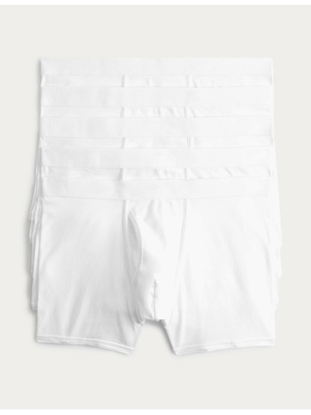 Marks & Spencer Shorts aus Stretch-Baumwolle mit Cool & Fresh™-Technologie, 5 Stück Marks & Spencer weiß