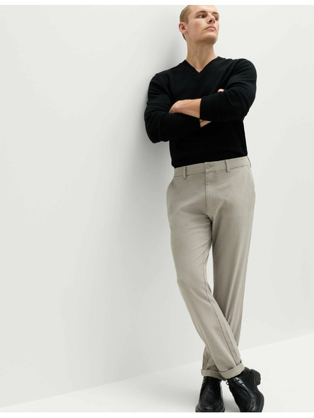 Marks & Spencer Twill-Chino-Hose in schmalem Schnitt The Ultimate von Marks & Spencer in Grau