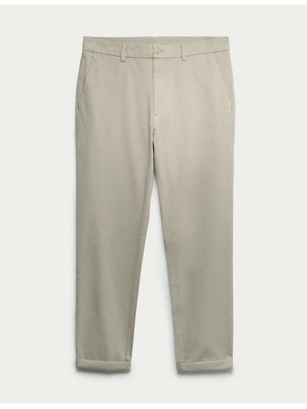 Marks & Spencer Twill-Chino-Hose in schmalem Schnitt The Ultimate von Marks & Spencer in Grau