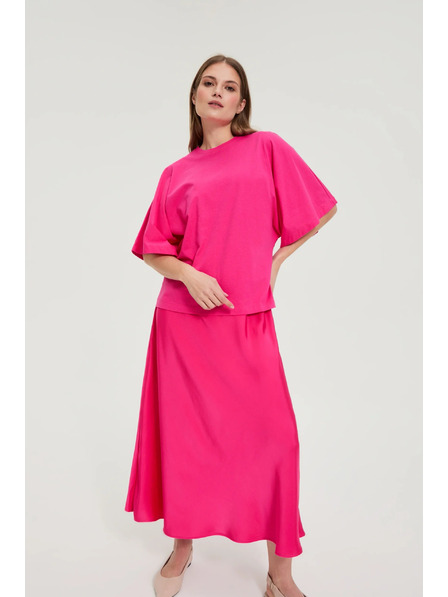 Moodo Bluse mit breiten Ärmeln purpur Moodo