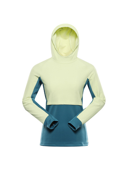 ALPINE PRO Damen-Schnelltrocknender Hoodie ALPINE PRO FEZA 2 luminary green